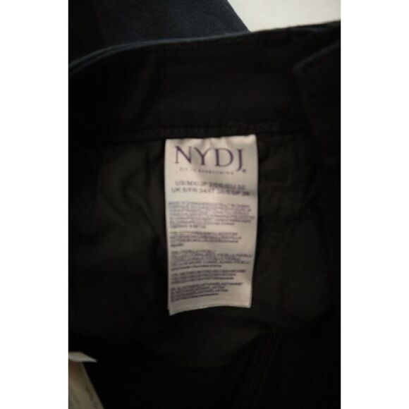 NYDJ MFOZ8678 Women's Sz 2 Black Harper Crop Slim Straight Fit Jeans - Picture 6 of 12